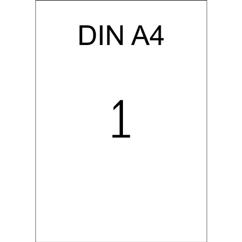 100 fogli, A4, pellicola adesiva stampabile