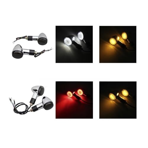 Feu freinage LED moto universel et lampe clignotant de course pour Dyna - 6