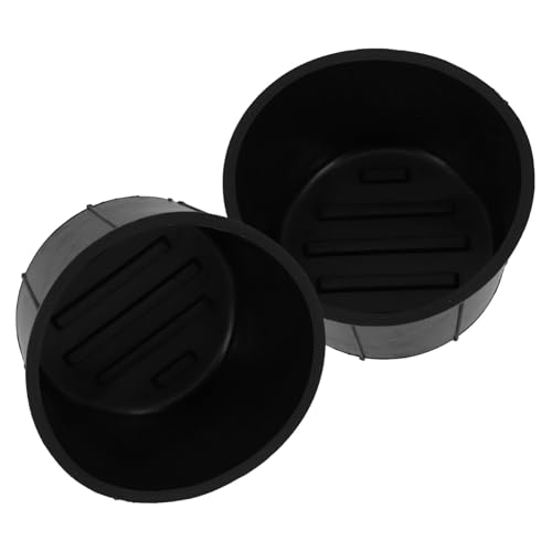 Par de insertos para portavasos de consola, negro miniatura 1