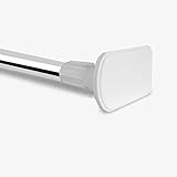 Micaza Barra De Cortina Telescópica Ajustable. Barra para Cortina De Baño No Taladro Alto Carga-cojinete Varilla De Armario Durable Espesar Inoxidable Barra De Ropa-2.5cm(1inch) 140-240cm(55-94inch)