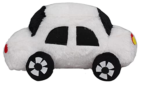 Image of Tickles Car Soft Stuffed Plush Toy for Kids Boys & Girls Birthday Gifts (Color: White Size: 30 cm)