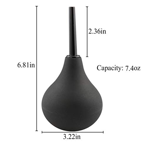 Lancsdom Anal Douche Enema Bulb Kit Vaginal Douche Enema Cleaner For Women’s Or Men’s Health -For Colon Cleansing, Detox And Constipation (Black) #TOP1