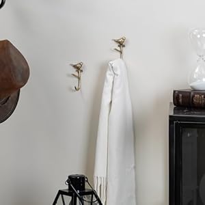 Soffeedesign2pcsmetalcoathookswithgoldlittlebirdbranchshapeforentrywaybathroombedroomfarmhousedecoration Urban Country Home Decor Soffee design 2pcs metal coat hooks with gold little bird branch shape for entryway bathroom bedroom farmhouse decoration urban country home decor