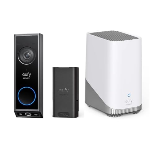 eufy Security Video Doorbell E340 with Extra Backup Battery and H...