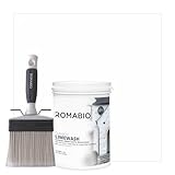 Romabio Fireplace Kit/includes Classico Limewash©, Small Masonry Brush, Stir Stick, Bucket Opener, and Instructional Sheet. 1L