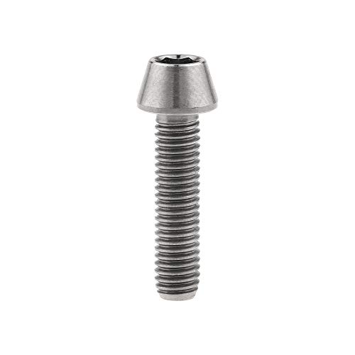 Image of Titanium Ti Bolt M5x9 16 18 20 25 30 35 40 45 50 55 60mm Tapered Head Screws Pack of 4 (M5x20mm, Normal Titanium)