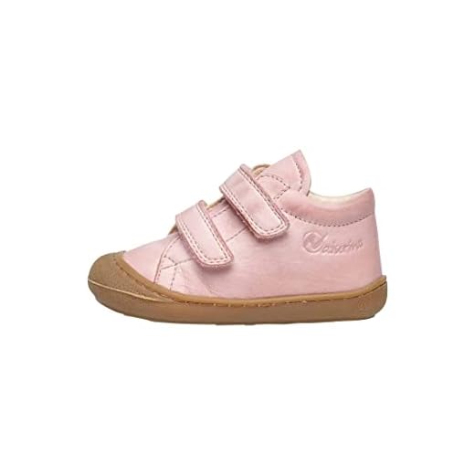Naturino Cocoon VL-Lauflernschuhe aus Nappaleder Helles Rosa 24