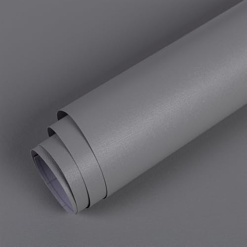 Anmon Gray Wallpaper 17.7" x 118" Peel and Stick Contact Paper, S...