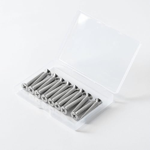 5/32-32 X 1-1/4 '' (50 Pezzi) Vite A Testa Piatta, Phillips Drive, Acciaio Inossidabile 304 18-8, Finitura Lucida, Filettatura Completamente A Macchina - 7