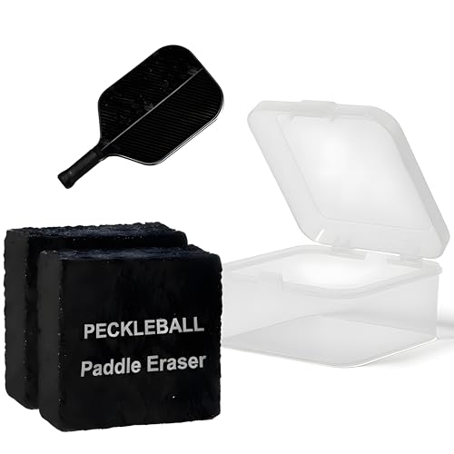 2 Pack Pickleball Paddle Eraser Pickleball Paddle Cleaner for Raw Carbon Fiber Paddles Essential Pickleball Accessories Remove Residue & Dirt Restore Ball Spin Decent Pickleball Gift
