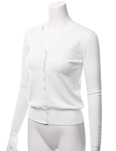 Image of LALABEE Women's V-Neck Long Sleeve Button Down Sweater Cardigan Soft Knit(S-XXL)