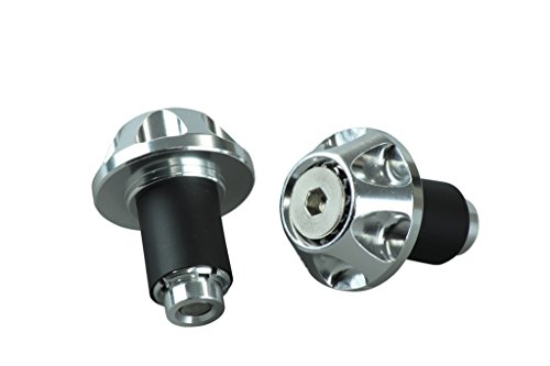 ポッシュ(POSH) ハンドルバーエンド グリップエンドキャップ(外径35.5mm) ハンドル内径14-19mm対応 シルバー 031077-03