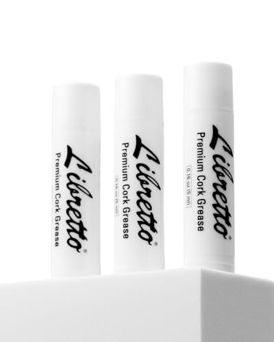 Libretto Premium Cork Grease Set of 3 Odorless Smooth for Woodwind Musical Instruments clarinets saxophones bass clarinets flutes oboes bassoons 0.16 oz