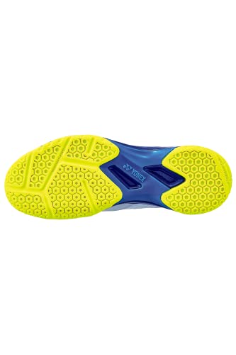 Image of YONEX Power Cushion 50 Unisex Badminton Shoes (White Blue, UK 8)