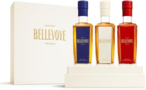 BELLEVOYE - Triple Malt - Estuche De Regalo Whisky - Degustación - 3 x 200 ml de Whisky Francés