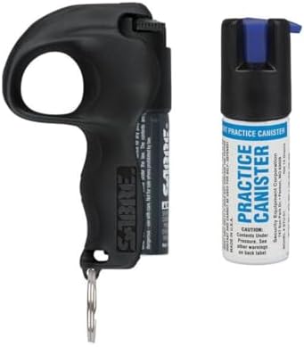 Sabre Pepper Spray with Quick Grip Finger Loop & Practice Spray, ...