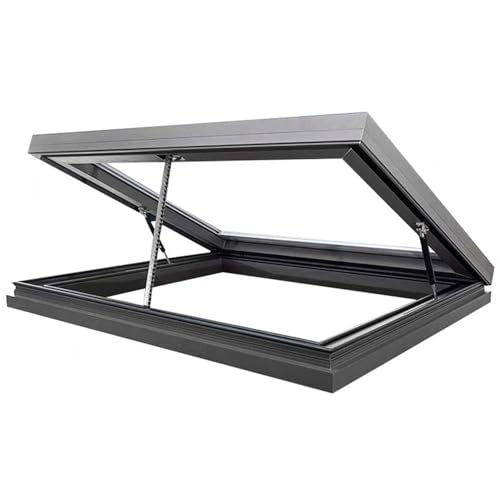 Ventana de Techo,Claraboya Techo con Control Remoto y Sensor de Lluvia,Claraboya Techo de Aluminio,Trampilla de Acceso al Tejado Heavy Duty,A,Custom Made