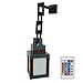 Pixelated Lantern Night Light, LED 16 Colors Changing Hanging Lantern Lamp from Minecraft - Rechargeable Wall Tabletop Night Lights for Gamer Boys Girls Man Bedroom Game Room Wall Decor, Gift