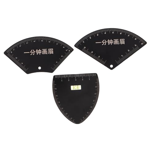 Gogogmee 3個点多機能眉毛定規ポータブル眉毛ガイドキット 精密ラインマーキングで素早く整えるメイク効率向上 コンパクト設計で持ち運び便