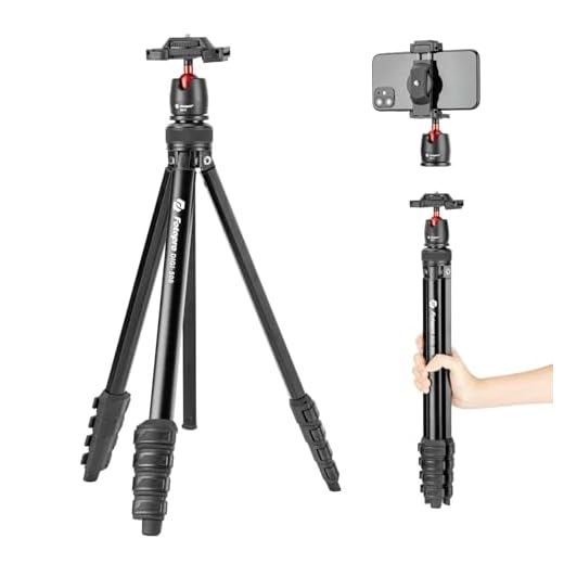 Fotopro 64” 2-in-1 Camera Tripod