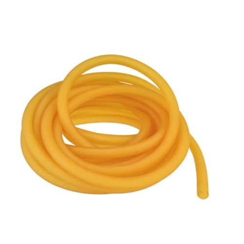 flexiable rubber 1 meter 3 meter ID 1.7mm 2mm 3mm 5mm 6mm OD 4mm 4.5mm 5mm 6mm 7mm 9mm Nature Latex Rubber Hoses High Resilient Elastic Tube drain elastic (Color : 2x4mm x1meter)