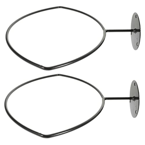 BESPORTBLE 2 Piezas Puesto de Futbol exhibición de medallas Estante Colgante Estante de Pared para balones Portabalones de fútbol de Pared Soporte de Rugby de Pared Titular de Rugby de Hierro