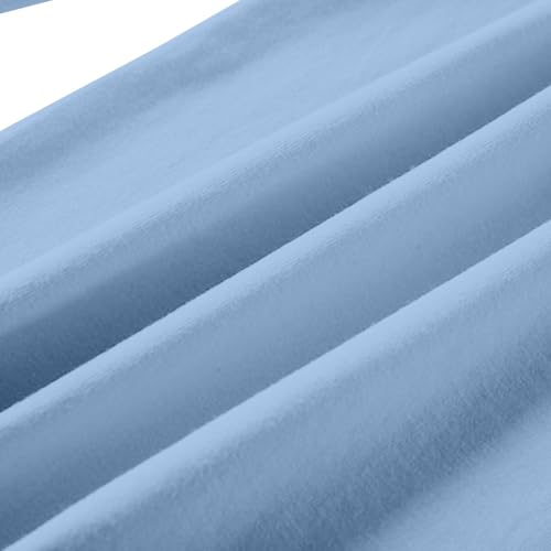 Kids Basic Long Sleeve Undershirt Lightweight Comfy Soft Girls Boys Crewneck T-Shirts Toddler Solid Color Tees Tops3