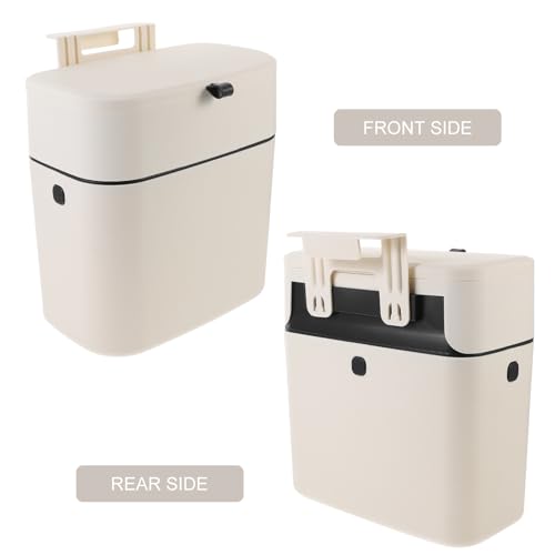 Caneca de basura colgante para puerta de cocina con tapa miniatura 6