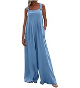 Damen Jumpsuit Sommer - Eleganter Hosenanzug Mit Weiten Beinen
