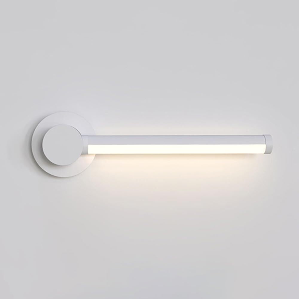 ASerZenith Rotatable Wall Light Modern Acrylic Long Wall Sconce Lighting Led Wall Lights Indoor, 7W Simple Linear Design Wall Lamp,Bianco-White Light