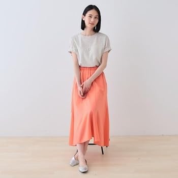 インディヴィ　大きいサイズ　48　ストライプ柄ブラウス　ピンク　4XL　19 Amazon | [インディヴィ] シャツ・ブラウス 春 【洗える