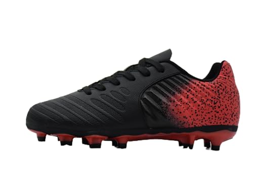 FEETHING Women Soccer Cleats Firm Ground Lace-Up Youth Soccer Shoes Light-Weight Outdoor Training...