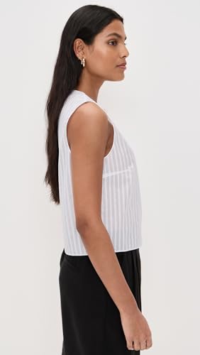 Theory Women's Sleeveless Button Down Shell4