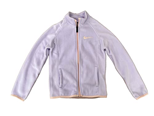 Nike Little Girls Full Zip Fleece Jacket (L(36F655-P5R)/P, 6X Years)