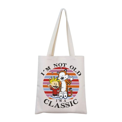 MNIGIU C-alvin and H-obbes Inspired Gift Tiger Cosmetic Bag Tiger Lovers Gift For BFF (CLASSIC Tote)