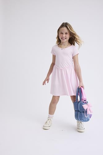 Image of The Children's Place Girls' Short Sleeve Basic Skater Dress 2 Pack