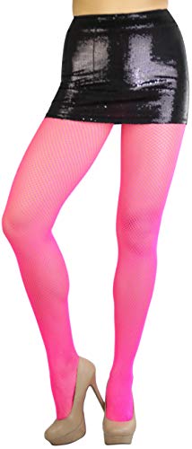 Image of ToBeInStyle Women's Sexy Vibrant Fine Classic Fishnet Full Footed Pantyhose