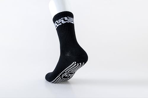 Image of Non-Slip Pilates Socks for Women with Grips - Barre, Yoga, Workout, Studio Grip Socks - Toeless, Breathable, Anti-Skid