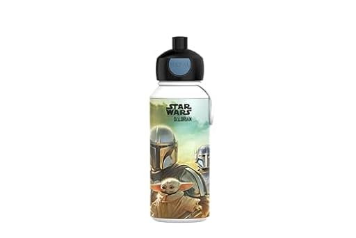 Mepal - Botella para Beber Campus Pop-up - Botella para Beber - Botella Agua a Prueba de Fugas para la Escuela - Sin BPA y Apta para Lavavajillas - 400 ml - Star Wars | Ya disponible en tu tienda friki favorita! En mundofriki.es!