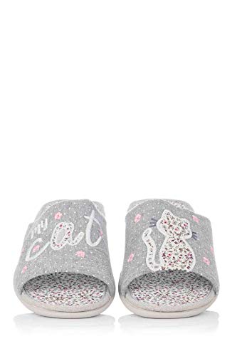 vul-ladi Zapatilla de casa Mujer Gris 39