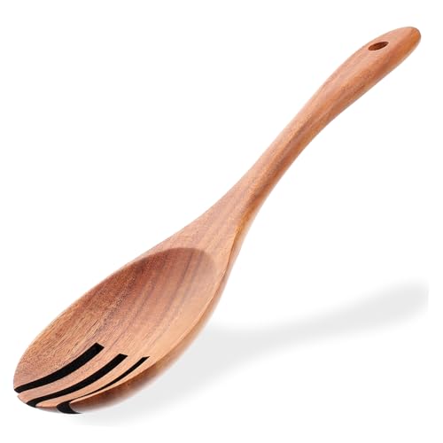 OFFSCH Salad Fork Kitchen Utensil for Serving Salad Lightweight and Portable Design Classic Wood Fork for Easy Use Any Kitchen Setting
