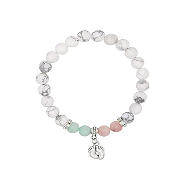 1-2 stuks sympathiegeschenken voor verlies van moeder, vader, baby, huisdier honden, baby voeten beschermengel kralen stretch armband voor moeder, Memorial Guardian Protection Gift, ter nagedachtenis