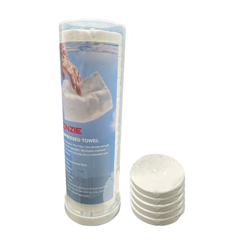 YNPQTDS - Servilletas comprimidas - 20 piezas toallitas portátiles, 28 x 24 cm Tabletas de toallitas comprimidas, para camping, hotel, uso diario, piel y manos de baño