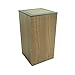 Kwadrat z pokrywką Drewniane śmieci może odpady Magazynowe Modern Light Brązowy Naturalny Ekologiczny Kosz na śmieci