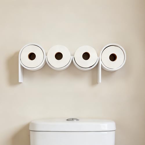 Stylor Funny Toilet Paper Roll Holder - Humorous Poop Sign Bathroom Decor Cute Space-Saving Wall Mount Decor Functional Bathroom Storage Accessories