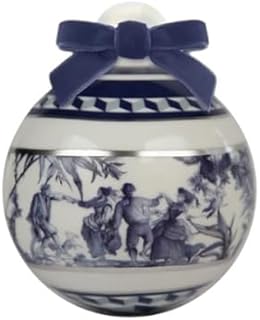 Baci Milano Decoraciones de Navidad Bola grande de porcelana colección Versalles