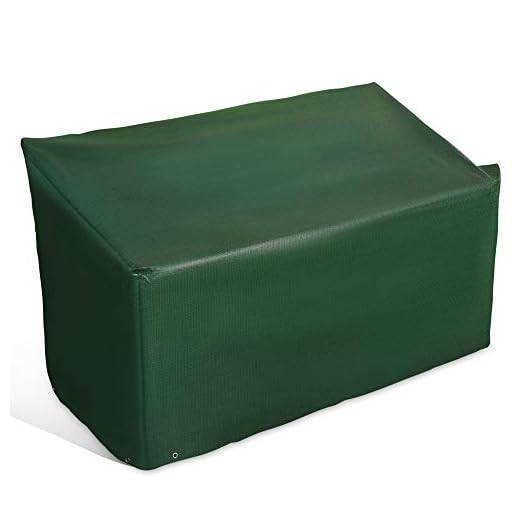 FiNeWaY 3 Seater Garden Bench Cover – Heavy Duty Outdoor Seat Cover – Waterproof, Tear Resistant, UV Stabilised, Windproof, All Season Patio Furniture Cover with Tie Cords (162 x 66 x 89cm)