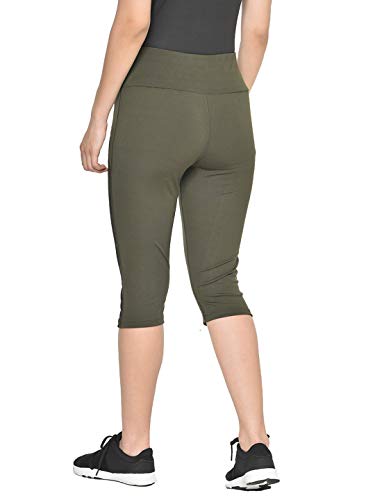 Image of CHKOKKO Women's Skinny Fit Polyester Workout Capri