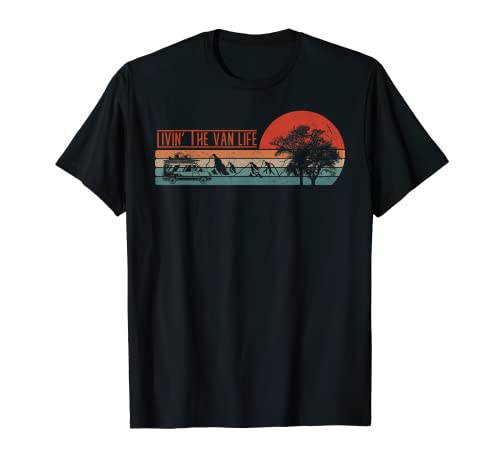 Livin that Van Life | Camper Retro Camper Van T-Shirt