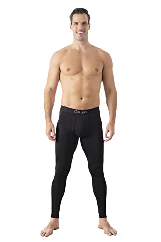 Chill Boys Viscose from Bamboo Men's Thermal Underwear - Soft Base Layer Long Johns, Cold Weather Thermals - Black4